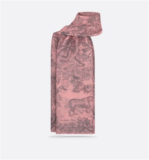 schal von dior|Toile de Jouy Sauvage Schal Kaschmir und Wolle in Rose des .